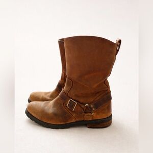 Vintage Ariat Brown Leather Harness Boots Mens 7